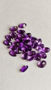 Haute qualité 7x9mm violet améthyste ovale coupe pierre précieuse en vrac Quartz naturel gemmes à facettes fournisseur en gros à vendre - Product Image 6
