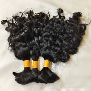 Fournisseur de dropshipping pour des mèches de cheveux humains vierges du sud de l'Inde, tissage double machine, emballage personnalisé, extensions de cheveux - Product Image 1