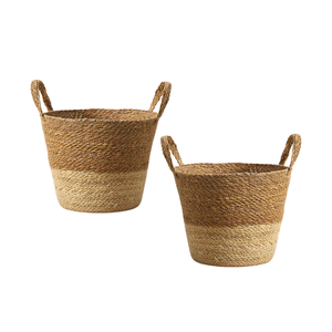 CESTA DE LAVANDERÍA PLEGABLE Hecha a Mano Artesanía Vietnamita Fácil de Doblar y Almacenar para Máxima Conveniencia Cesta de Mimbre - Product Image 1