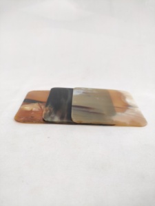 Sous-verre en bambou luxueux, impression émail-résine de qualité supérieure, écologique, personnalisé, carré, contemporain, épaisseur 10 mm, fabriqué en Inde - Product Image 3