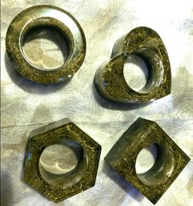 Silicon Resin Moulds Hexagon Square Round Love Shape <b>Epoxy</b> Resin Napkin Ring Add a Stylish Touch to Your Dining <b>Table</b> - Product Image 5