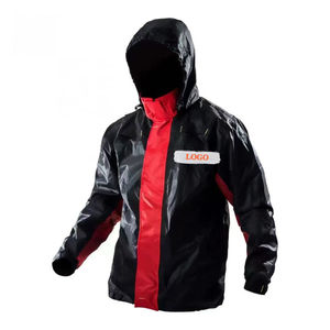 Chaqueta cortavientos de nailon ligero para hombre, chaqueta impermeable con cuello levantado, lona transpirable para pesca, deportes al aire libre - Product Image 3
