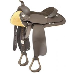 Selle de randonnée équestre en cuir suédé pour chevaux, selle d'entraînement western, vente en gros directe d'usine - Product Image 6