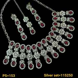 Indian Traditional Kundan Silver Plated Jewellery Set and Copper Necklace Set for Women & Girl Indian <b>Accessories</b> Jewlery Women - Product Image 5