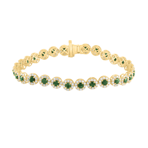 New Simple 18k Gold Bracelet White Gold Plated Cubic Classic Diamond Bracelet - Product Image 5