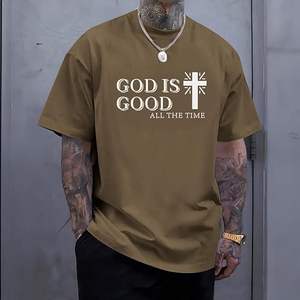 Camisetas de cuello redondo al por mayor de encargo 100% algodón camiseta gráfica de impresión de marca o cuello de alta calidad de tendencia hombres camiseta - Product Image 2