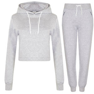 Fabricante personalizado Impresión o bordado crop top Sudaderas Unisex 100% Algodón Poliéster Liso crop Hoodies Para Mujeres - Product Image 4