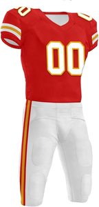 Ensemble d'uniformes de football américain personnalisés pour les jeunes et les hommes Tissu respirant Sublimation complète Vêtements de sport de qualité 2025 - Product Image 3