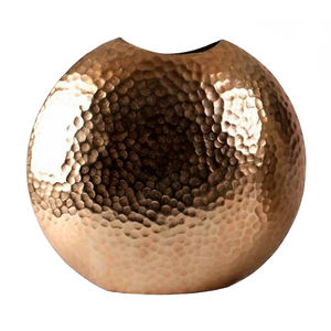 แจกันตั้งโต๊ะทำจากอลูมิเนียมทำจากตอกลายดอกไม้ทองแดงขัดเงาดอกไม้จัดแสดงดอกไม้ดีไซน์ทันสมัยขนาดใหญ่พิเศษ - Product Image 1