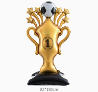 Ballons en aluminium de 18 pouces et grand ballon de football sur pied pour la décoration de fête sportive - Offre Spéciale