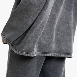 ชุดวอร์มลำลองแบบมีแบรนด์ คุณภาพพรีเมียม สีพื้น ผ้าไม่หด ระบายอากาศดี สไตล์วินเทจ ลวดลายย้อมสีแบบแอซิด  ฮู้ดดี้ผู้หญิงแบบนูน - Product Image 6