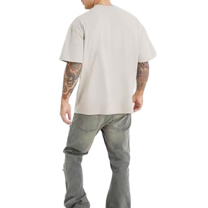 T-shirt uni 230 g/m², t-shirt imprimé pour homme, en coton biologique vierge, t-shirt imprimé surdimensionné pour homme - Product Image 1