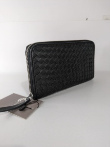 Luxury <b>Ladies</b> Clutch Purse Braided Leather Women Purse Zipper Large Capacity Long Genuine Leather Women <b>Wallet</b> for Girl - Product Image 2