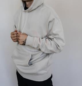 Sudadera con capucha de invierno de algodón 100% unisex 2024 venta al por mayor de alta calidad con capucha con bolsillo diseño sólido ropa estampada teñida lisa - Product Image 2