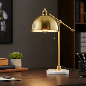 Lámparas de estudio de latón y mármol de primera calidad, vendedor superior de Alibaba, fabricante de iluminación de oficina, diseños personalizados, proveedor mayorista a granel - Product Image 4