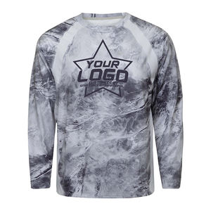 เสื้อตกปลาแขนยาวระบายอากาศได้ดีของผู้ชายเสื้อตกปลาแบบกำหนดเองพิมพ์ซับลิเมชันกันยูวี UPF 50 - Product Image 5