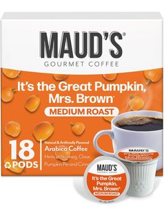 Cápsulas de Café con Sabor a Especias de Calabaza de Maud, 18 unidades - Café 100% Arábica de Tueste Medio - Product Image 3