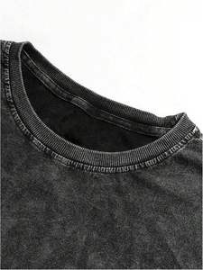 เสื้อยืดผ้าฝ้ายถัก100% สำหรับผู้ชายเสื้อทรงหลวมกันหดออกแบบโลโก้ได้ตามที่ต้องการ - Product Image 3