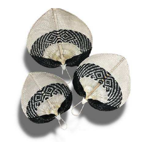 Éventail à main en bambou et feuille de palmier-fait à la main, coloré, inspiré de la nature et de bonne qualité pour l'exportation - Product Image 4