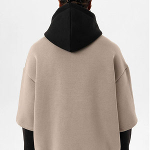 Sweat à capuche pour homme de qualité supérieure, épais, à manches doubles, coupe classique, dernière mode, sweat à capuche pour homme à manches doubles - Product Image 2