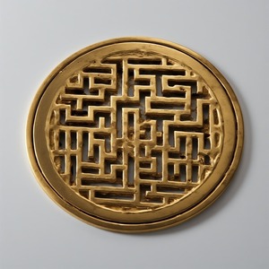 Évier de cuisine moderne en laiton avec panier perforé amovible pour usage hôtelier, empêchant les restes de nourriture - Product Image 6