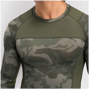 Vêtements de sport respirants Vêtements de compression pour hommes Personnalisé MMA Rash Guard À Vendre En Gros Meilleure Qualité Séchage Rapide MMA Rash Guard - Product Image 4