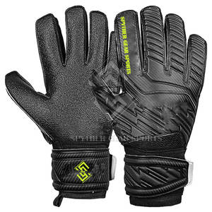 Gants de gardien de but de football professionnels en latex de haute qualité personnalisés avec protection des doigts, vente en gros - Product Image 1