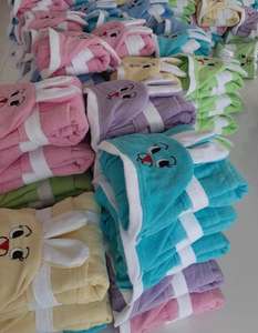 ผ้าเช็ดตัวเด็ก DAFNI BIG PAZAR ผ้าเทอร์รี่ทอ 100% คอตตอน ซึมซับน้ำได้ดี น้ำหนักปานกลาง 230 กรัม/ตร.ม. ลายเรียบ 58/60 นิ้ว - Product Image 5