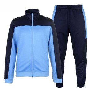 Chándales personalizados de alta calidad para hombre, chaqueta y pantalones de algodón con cremallera, conjuntos de gimnasio para correr, chándal, logotipo estampado Unisex con nuevo logotipo - Product Image 1