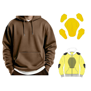 Biker Armored Sportswear Sudadera con capucha para forro a prueba de viento Impermeable Seguridad Street Bike Racing Outdoor Touring Moto Fleece - Product Image 1