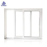 Fenêtre coulissante en PVC blanc isolée, facile à installer et très résistante, pour appartements et maisons