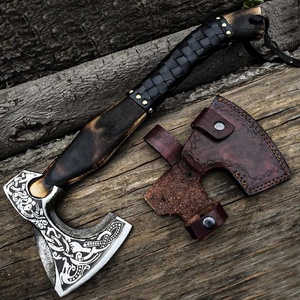 Precio bajo, calidad superior, personalizado, hecho a mano, Damasco Tomahawk, hacha para exteriores, hacha y hacha de acero de Damasco - Product Image 5