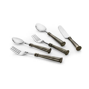 Cubiertos de Metal plateado, juego de cuchillos y tenedores de alto pulido, hechos a mano, cucharas personalizadas, palillos para café y hoteles, mesa usada - Product Image 2