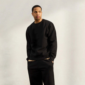 Sweat-shirt à col rond unisexe, 100% coton, hiver, polaire 500g, tendance, doux, décontracté, streetwear, sport, détente - Product Image 3