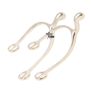 Western Spur Decorated Band 1 "Cuello con grandes espuelas de caballo de rodillo Venta caliente Buena calidad Instrumento de equitación de acero inoxidable - Product Image 3