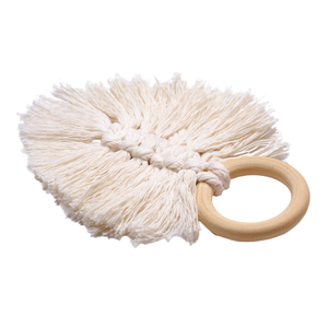 Porte-serviettes décoratif en coton fait à la main Décoration de table Accessoires de mariage Décoration en macramé Anneau de serviette pour fêtes et événements - Product Image 5