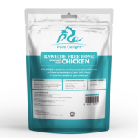 Friandises pour chiens Riches en protéines Pal's Delight, prêtes à l'emploi, faciles à digérer, sans céréales, à base de poulet, en os noué, sans peau de bœuf, pour chiens sensibles