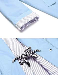 Gabardina larga impermeable con capucha para mujer, chaqueta de viaje cortavientos para todas las estaciones. - Product Image 4