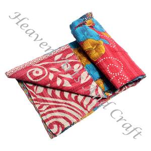 Couverture Kantha Gudari, couverture Kantha Gudari, vente en gros, fournisseur d'or, GD2207, couverture Kantha faite à la main, coton imprimé indien - Product Image 3