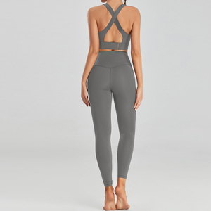 Ensemble de yoga pour femmes, 2 pièces, haut de sport sans manches et pantalon, de haute qualité, personnalisé, fabriqué au Pakistan, 2026 - Product Image 5