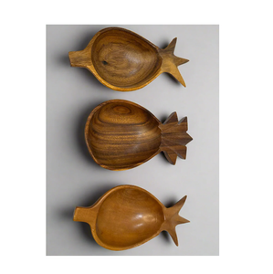 Pineapple Shape Wood Bowl Restaurant Home <b>Used</b> Wood Bowls Unique Design affordable Price - Product Image 1