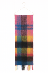 Blue Jacquard Woven Scarf Elegant Geometric Paisley Pattern Winter <b>Shawl</b> for <b>Women</b>-Wool Blend Reversible Wrap Traditional <b>Shawls</b> - Product Image 5