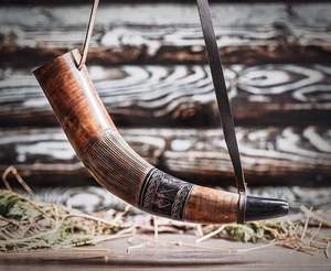 Corne à boire Viking Horn, meilleure qualité avec polonais brillant de l'Inde PAR HF CRAFTS - Product Image 4