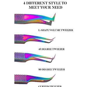 Nouvelles pinces à épiler professionnelles Sevmek en acier inoxydable anti-magnétique pour extensions de cils, pointe en fibre, prise parfaite pour les cils - Product Image 5