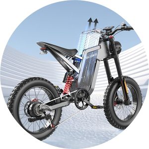 Bicicleta Eléctrica Todoterreno para Adultos EKXBIKES X21Max, Motor sin Escobillas de 3000W (5000W Pico), Bicicleta Eléctrica Rápida de 48 MPH, Batería de Litio de 60V 30AH, 60 Millas de Autonomía - Product Image 3