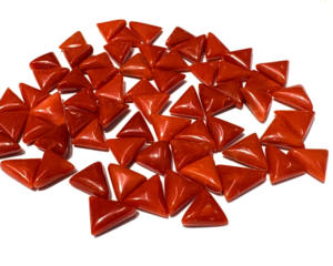 Coral Rojo Italiano Natural de Primera Calidad, Corte Trillón, Piedra Suelta al por Mayor, Cabujón de Coral Rojo para Joyería - Product Image 1