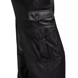 OEM Custom Premium Women's Black Leather Trousers - Skinny <b>Fit</b> and <b>Perfect</b> for Fashion Outfits - Product Image 5