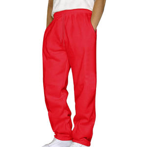 La mayoría de las tendencias hombres Casual de gran tamaño de cintura media recto holgado transpirable ligero pantalones 100% algodón ropa de calle - Product Image 1