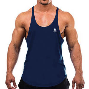 Culturismo Stringer chaleco para hombres sin mangas entrenamiento hombres Atlético Stringer chaleco verano desgaste - Product Image 3