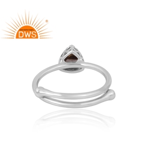 Anillo de piedras preciosas de pirita Natural de Plata de Ley 925, joyería personalizada para mujer, regalo para ella - Product Image 2